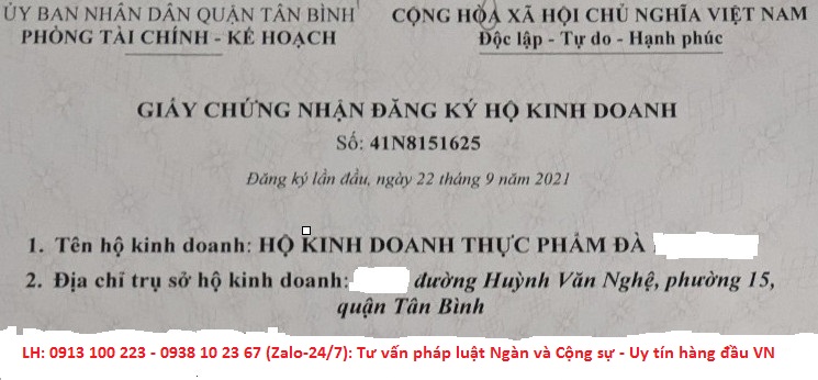 Đăng ký hộ kinh doanh tại Quận Tân Bình, Thành lập hộ kinh doanh tại Quận Tân Bình, Thành lập Hộ kinh doanh cá thể tại Quận Tân Bình. Dịch vụ làm giấy phép kinh doanh hộ cá thể tại Quận Tân Bình, GPKD Hộ cá thể Quận Tân Bình.