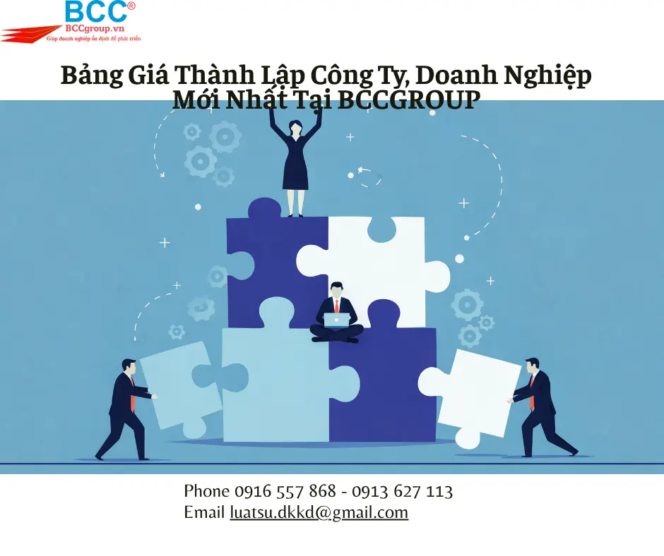 Bảng Giá Thành Lập Công Ty, Doanh Nghiệp