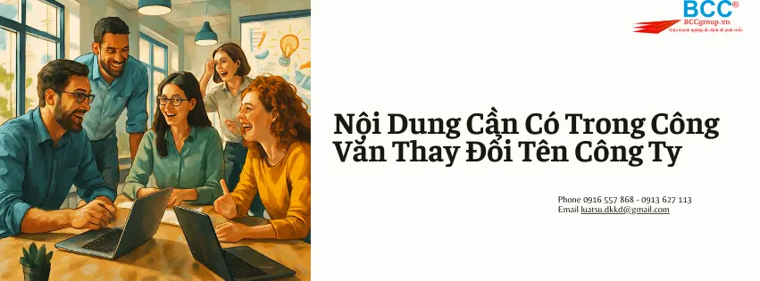 Công Văn Thay Đổi Tên Công Ty