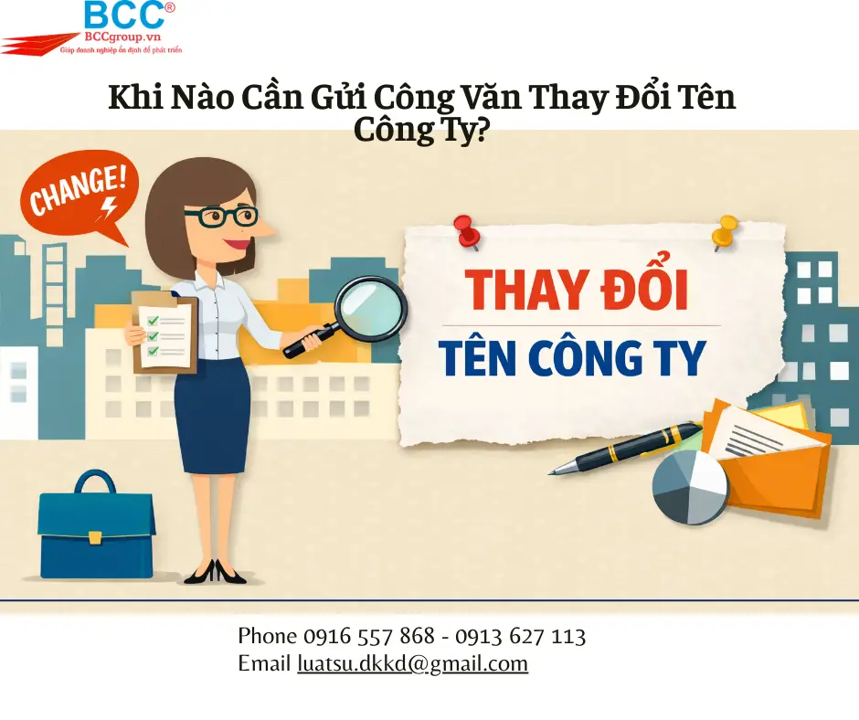 Công Văn Thay Đổi Tên Công Ty
