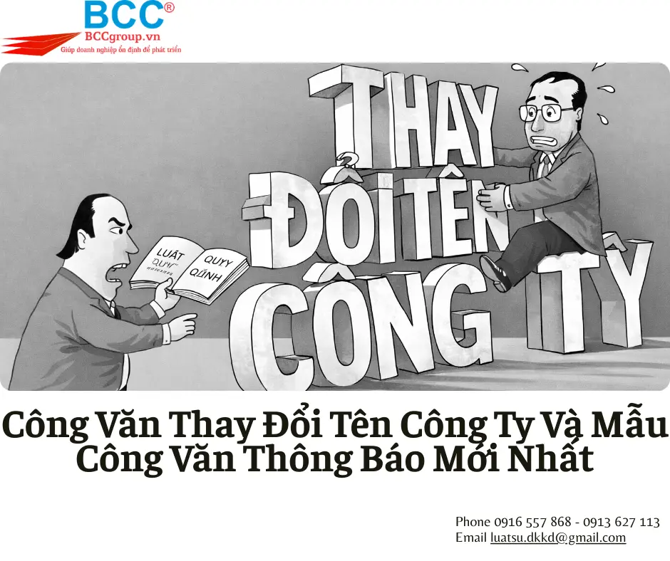Công Văn Thay Đổi Tên Công Ty