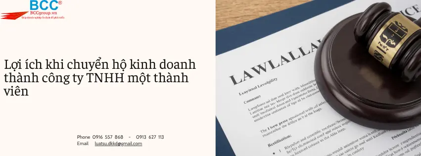 DỊch vụ chuyển hộ kinh doanh thành công ty TNHH một thành viên