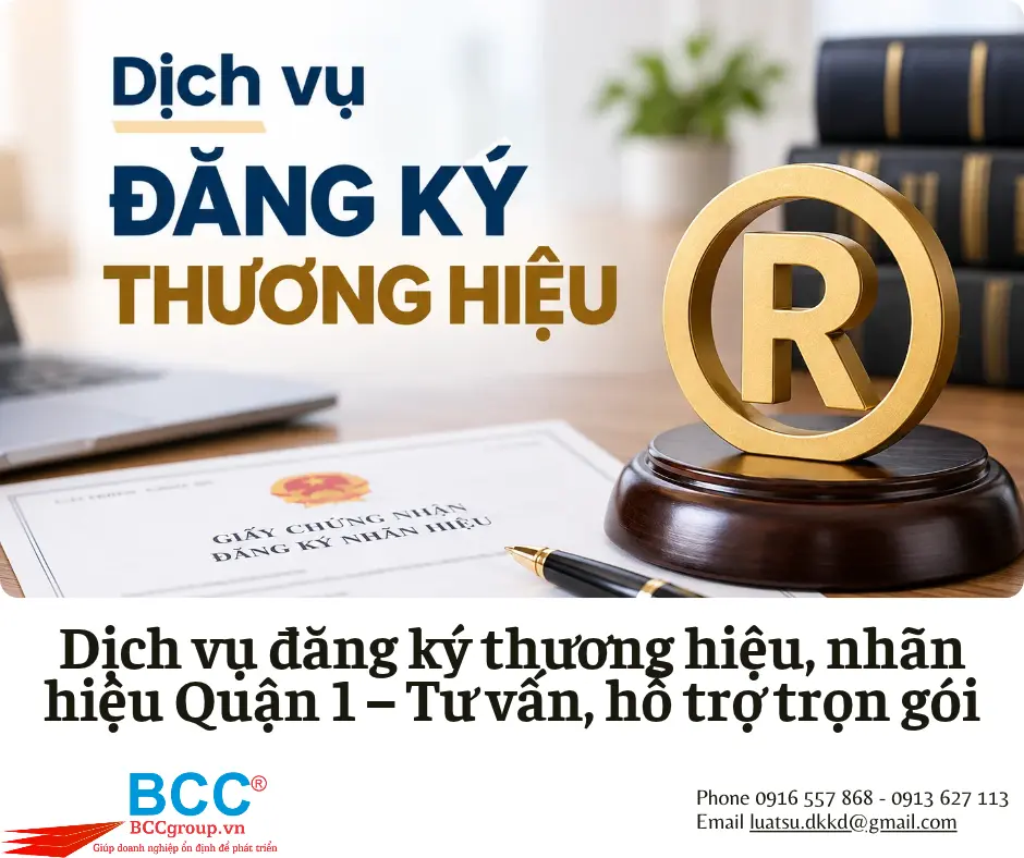 Dịch vụ đăng ký thương hiệu Quận 1