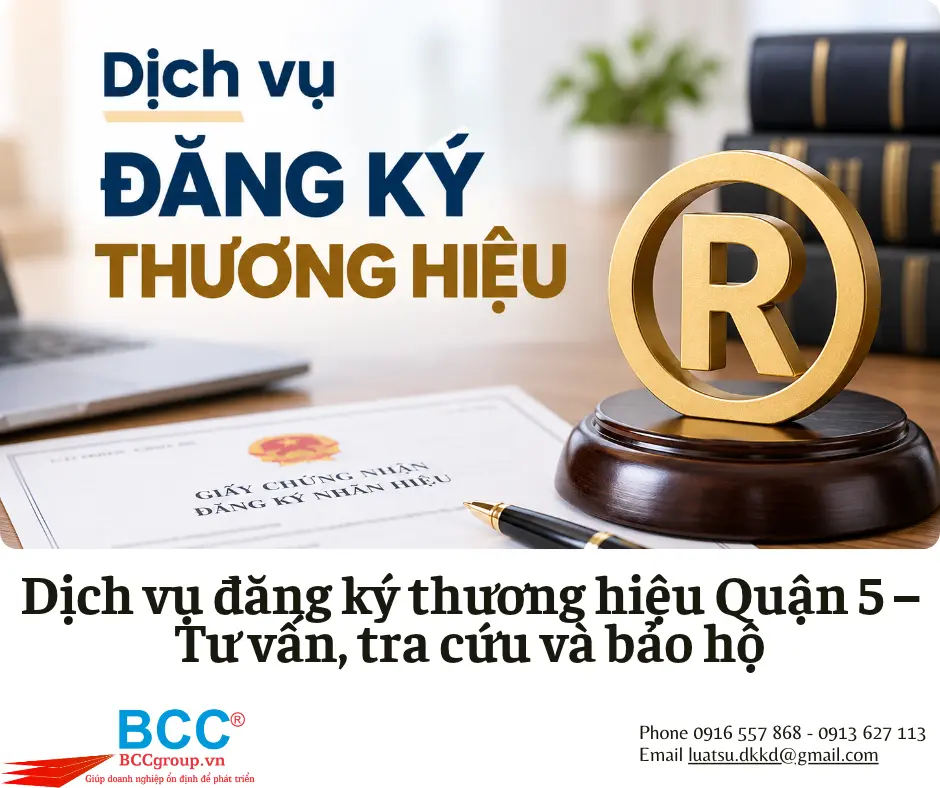 Dịch vụ đăng ký thương hiệu Quận 5