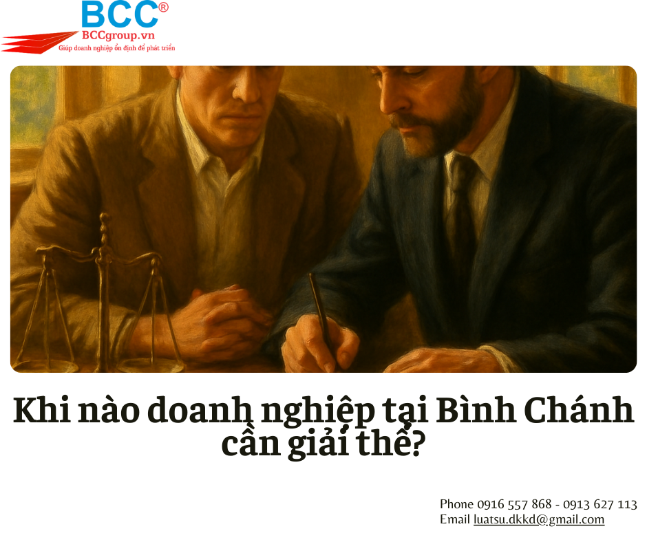 Dịch vụ giải thể doanh nghiệp tại Bình Chánh