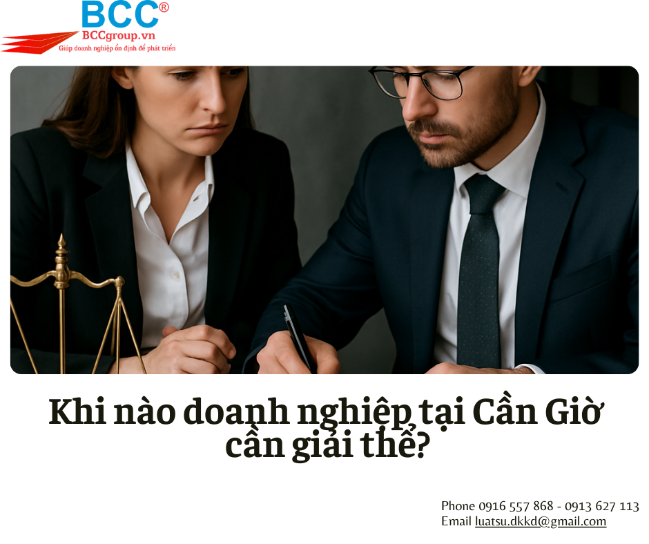 Dịch vụ giải thể doanh nghiệp tại Cần Giờ 