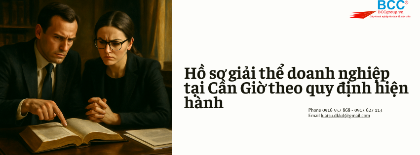 Dịch vụ giải thể doanh nghiệp tại Cần Giờ 