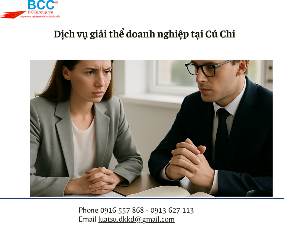 Dịch vụ giải thể doanh nghiệp tại Củ Chi