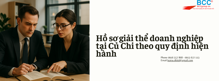 Dịch vụ giải thể doanh nghiệp tại Củ Chi