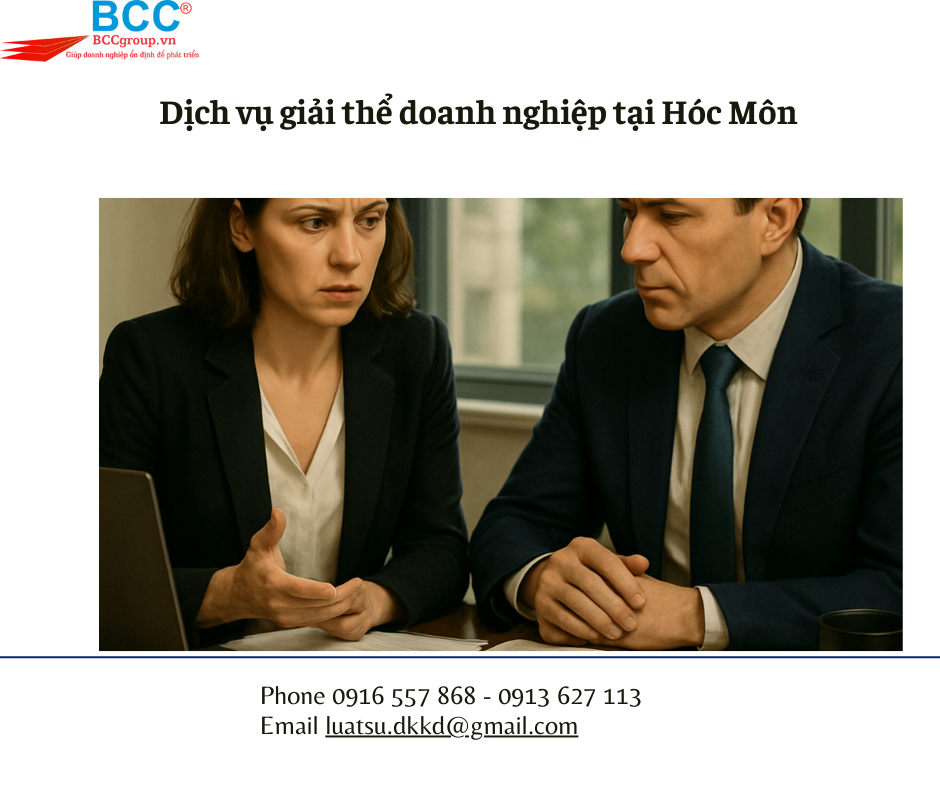 Dịch vụ giải thể doanh nghiệp tại Hóc Môn