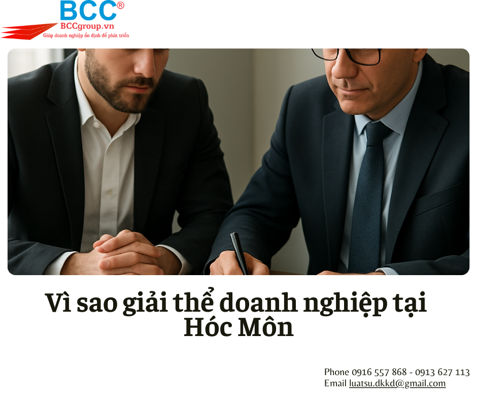 Dịch vụ giải thể doanh nghiệp tại Hóc Môn