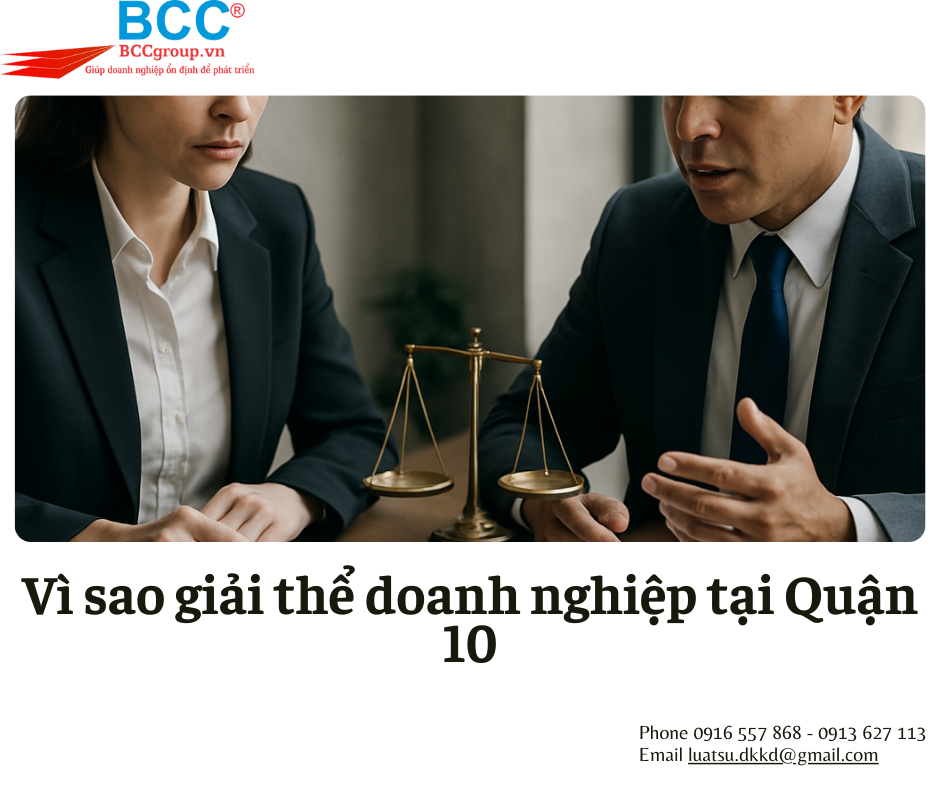 Dịch vụ giải thể doanh nghiệp tại Quận 10