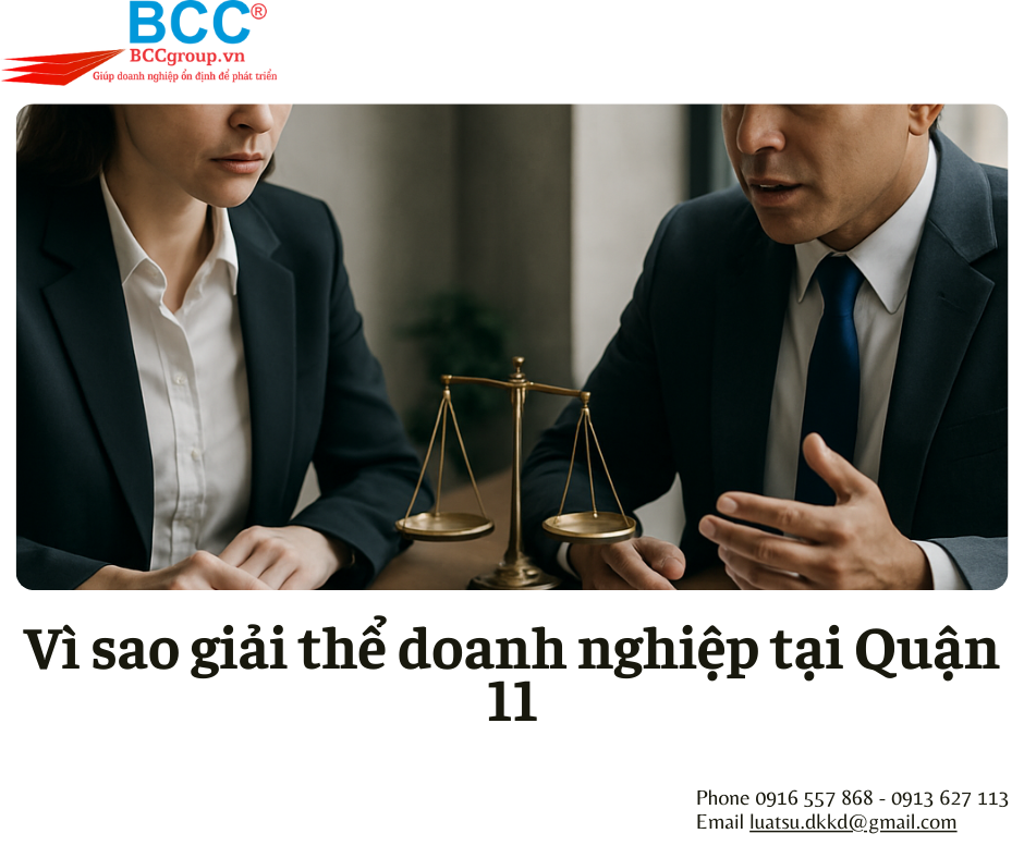 Dịch vụ giải thể doanh nghiệp tại Quận 11