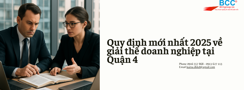 Dịch vụ giải thể doanh nghiệp tại Quận 4