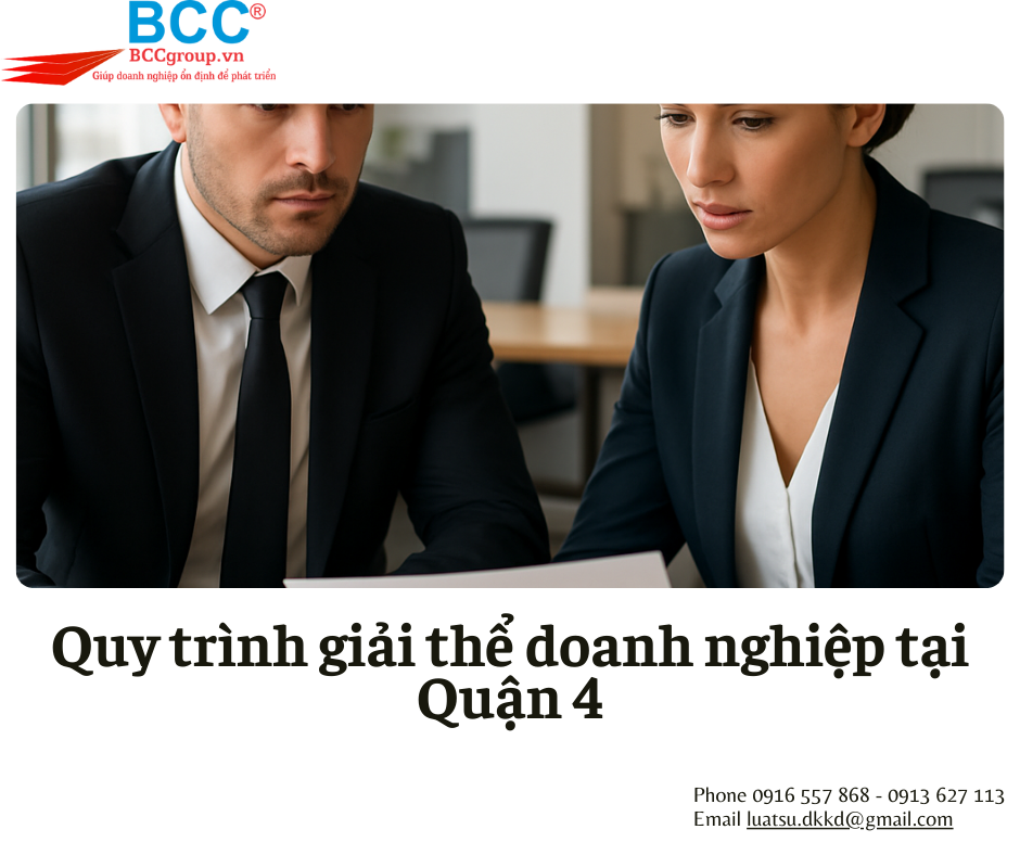 Dịch vụ giải thể doanh nghiệp tại Quận 4