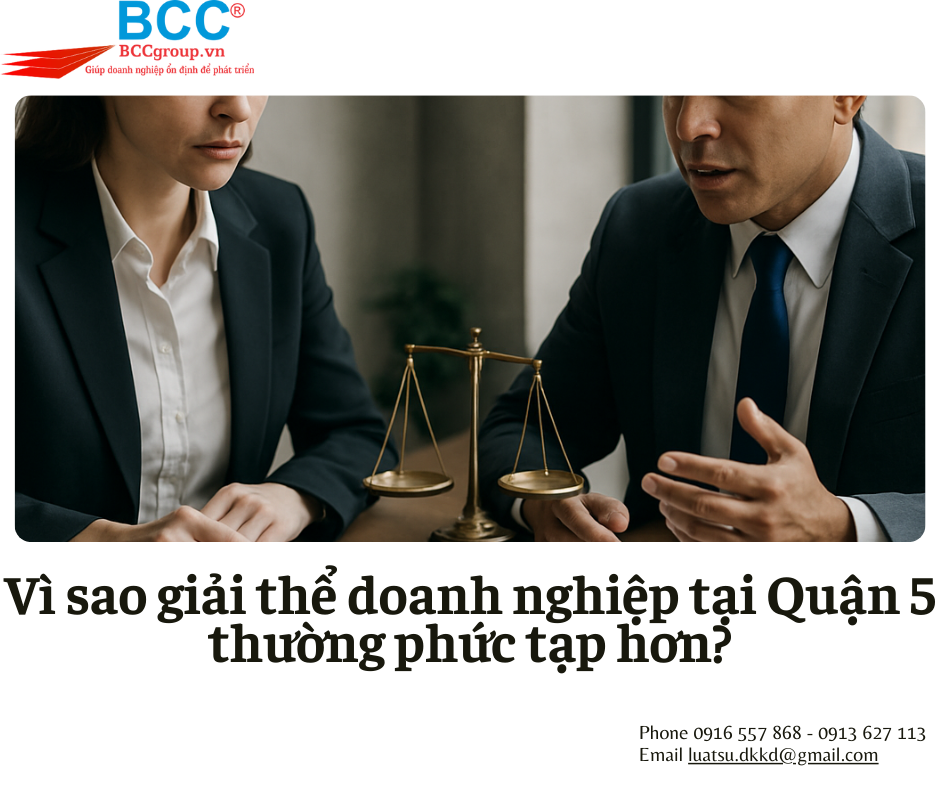 Dịch vụ giải thể doanh nghiệp tại Quận 5