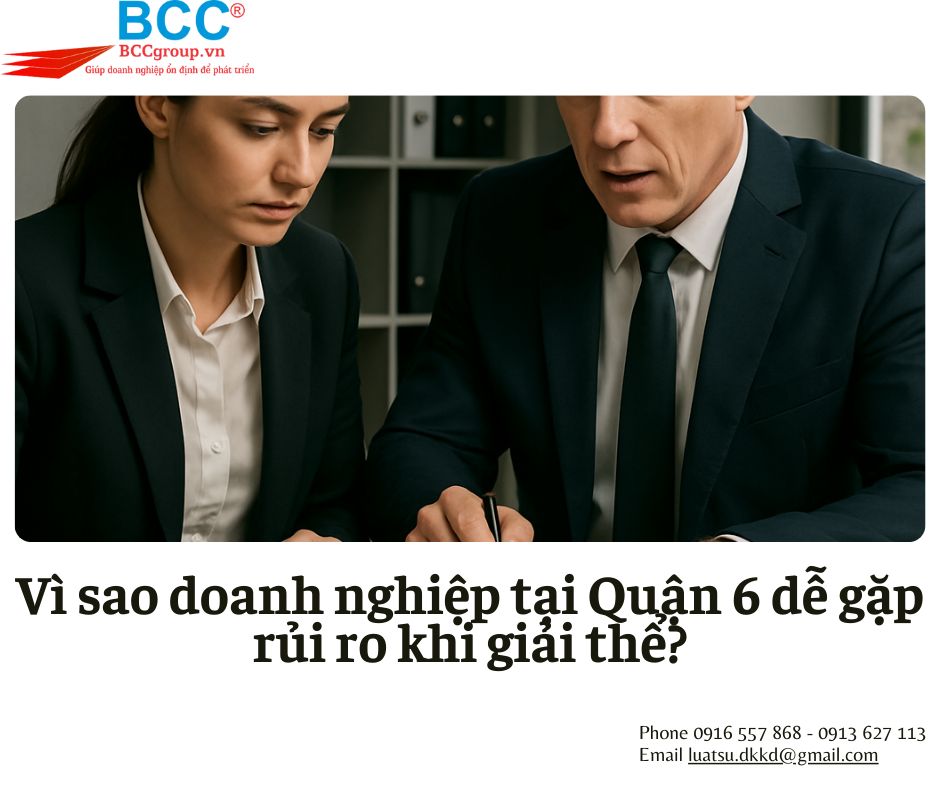 Dịch vụ giải thể doanh nghiệp tại Quận 6