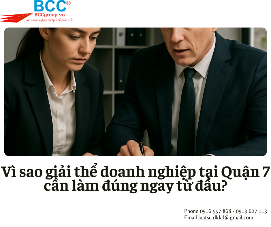 Dịch vụ giải thể doanh nghiệp tại Quận 7