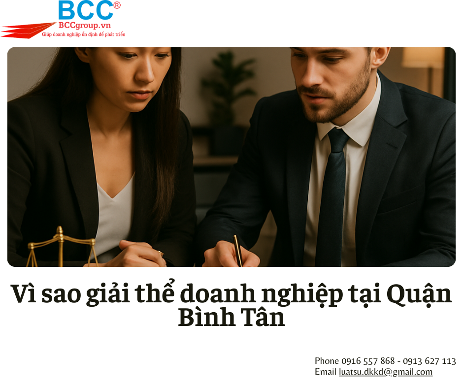 Dịch vụ giải thể doanh nghiệp tại Quận Bình Tân