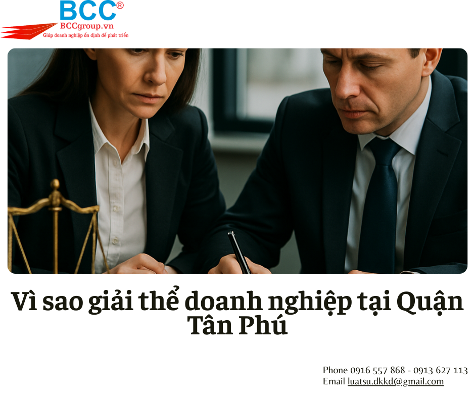 Dịch vụ giải thể doanh nghiệp tại Quận Tân Phú