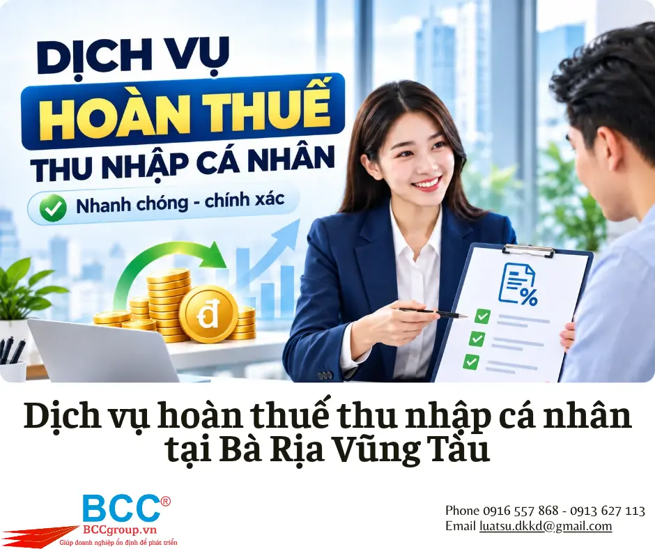 Dịch vụ hoàn thuế thu nhập cá nhân tại Bà Rịa Vũng Tàu