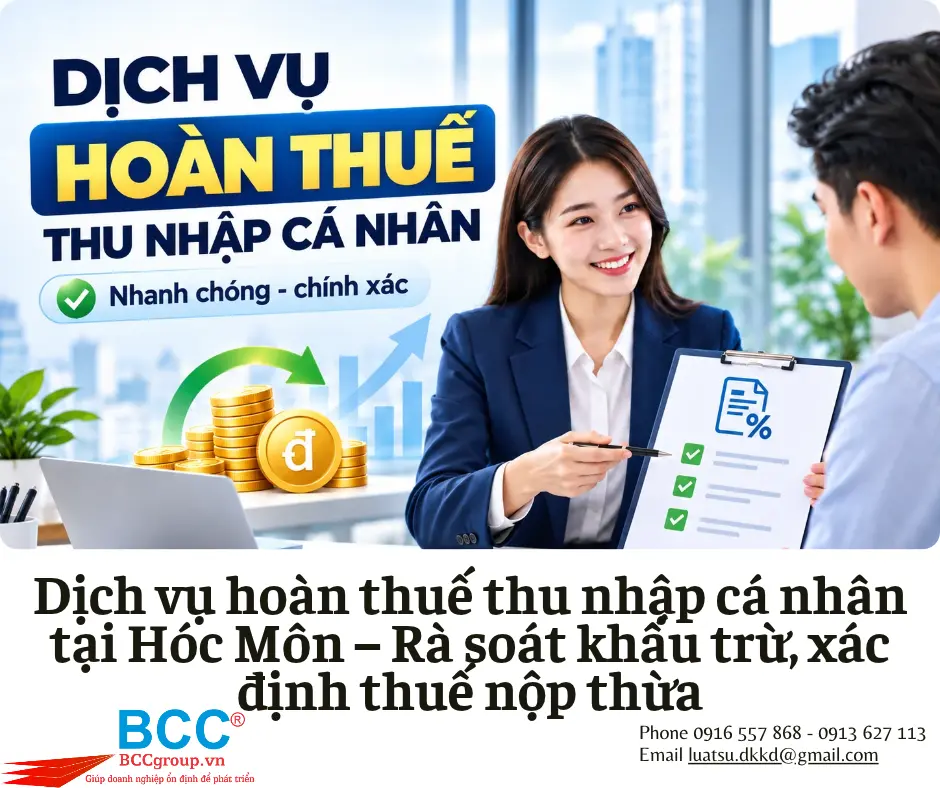 Dịch vụ hoàn thuế thu nhập cá nhân tại Hóc Môn