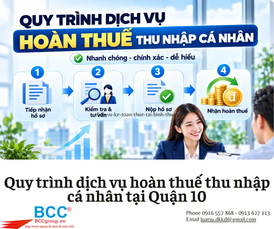 Dịch vụ hoàn thuế thu nhập cá nhân tại Quận 10