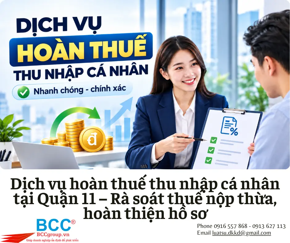 Dịch vụ hoàn thuế thu nhập cá nhân tại Quận 11