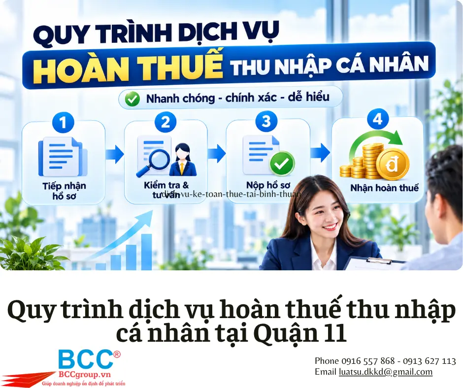 Dịch vụ hoàn thuế thu nhập cá nhân tại Quận 11
