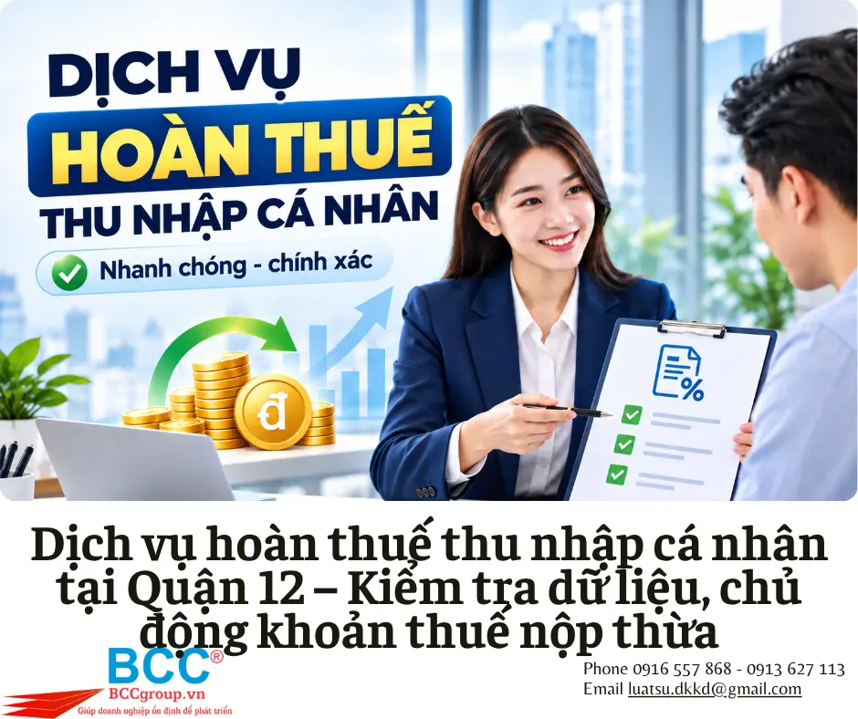Dịch vụ hoàn thuế thu nhập cá nhân tại Quận 12