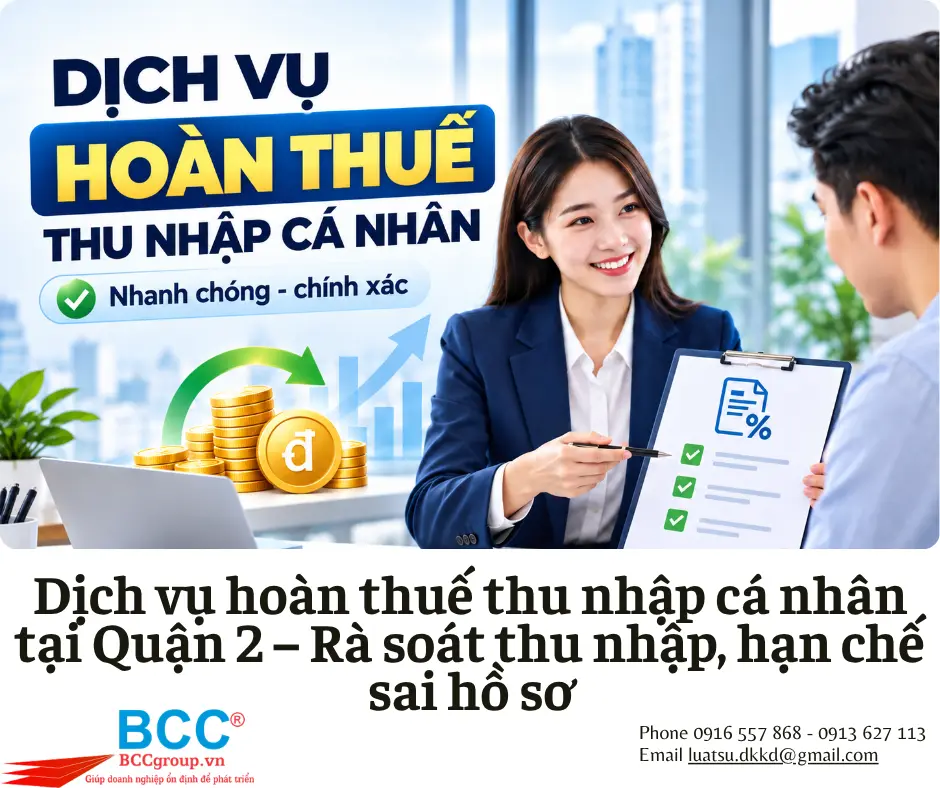 Dịch vụ hoàn thuế thu nhập cá nhân tại Quận 2