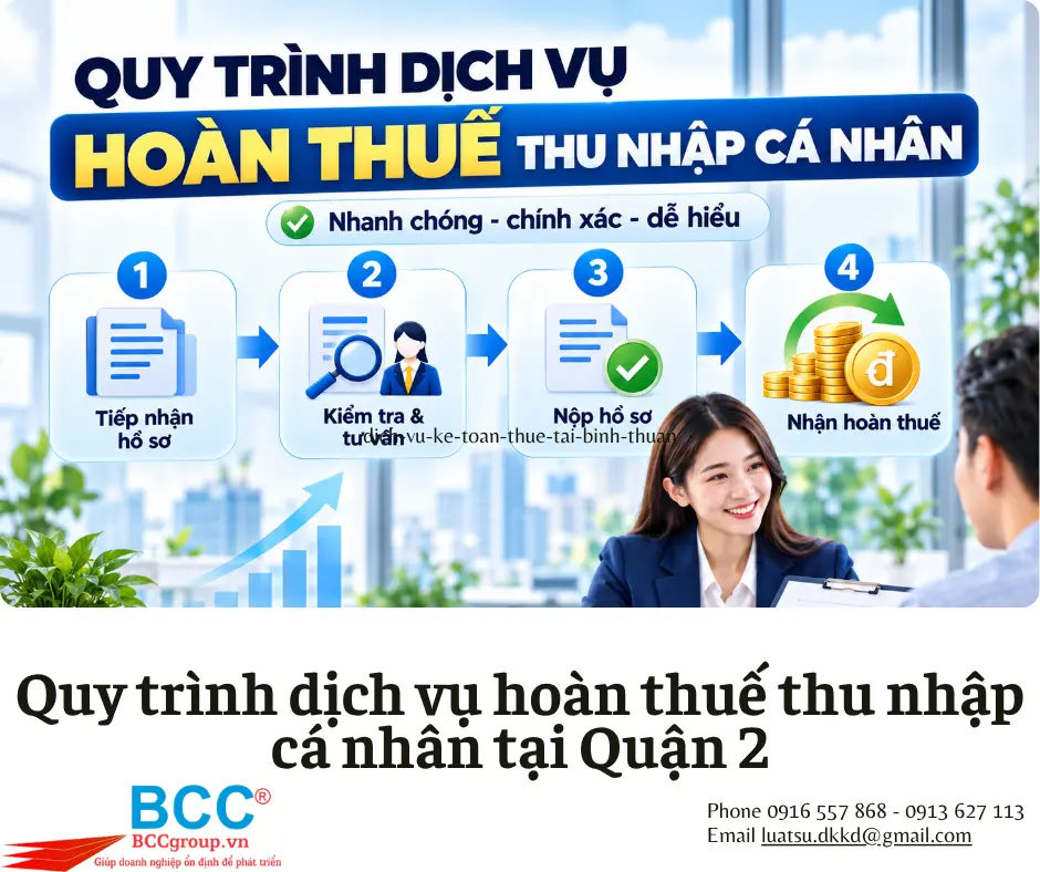 Dịch vụ hoàn thuế thu nhập cá nhân tại Quận 2