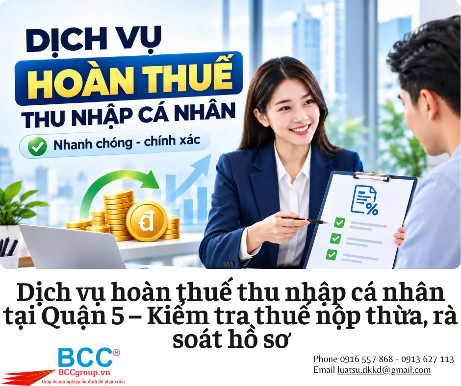 Dịch vụ hoàn thuế thu nhập cá nhân tại Quận 5