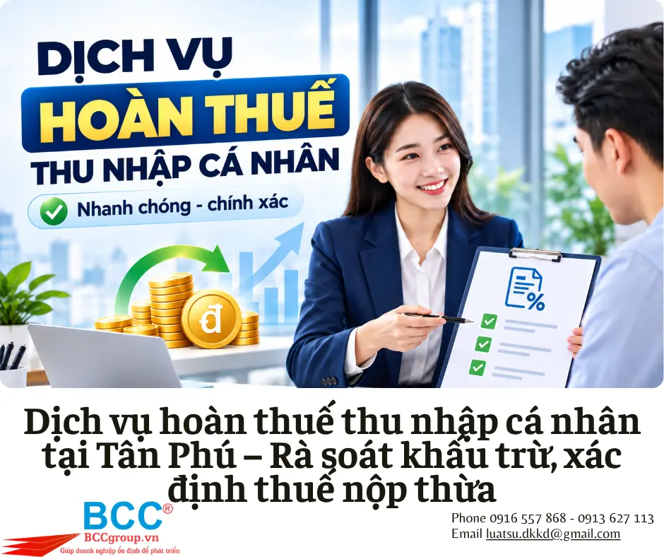 Dịch vụ hoàn thuế thu nhập cá nhân tại Tân Phú