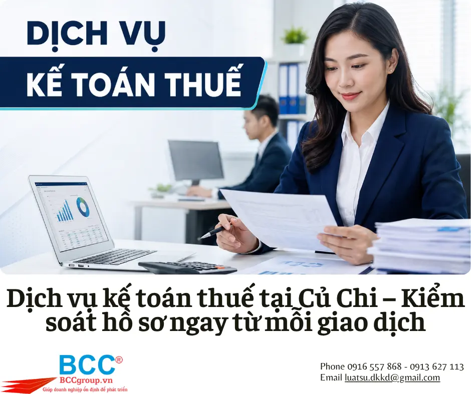 Dịch vụ kế toán thuế tại Củ Chi