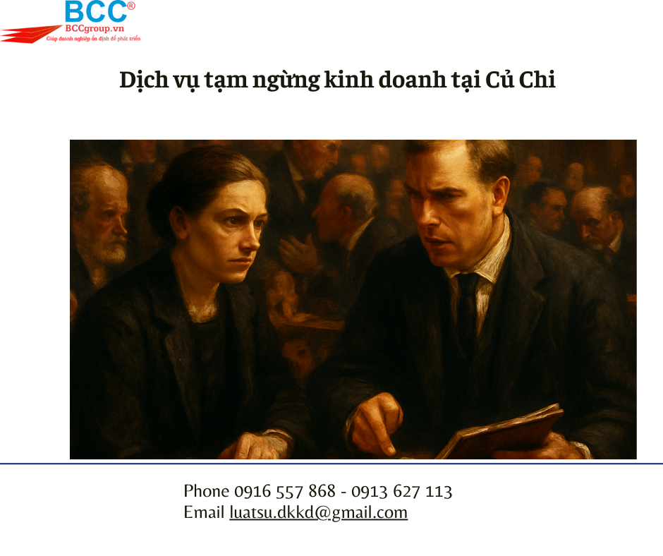 Dịch vụ tạm ngừng kinh doanh tại Củ Chi