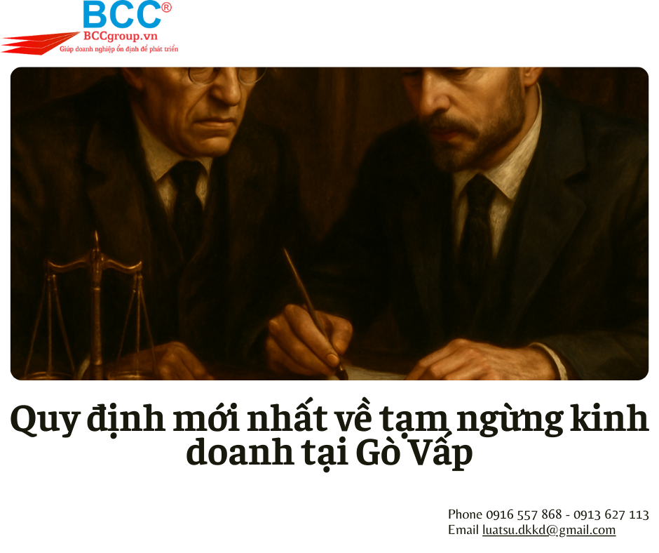 Dịch vụ tạm ngừng kinh doanh tại Gò Vấp