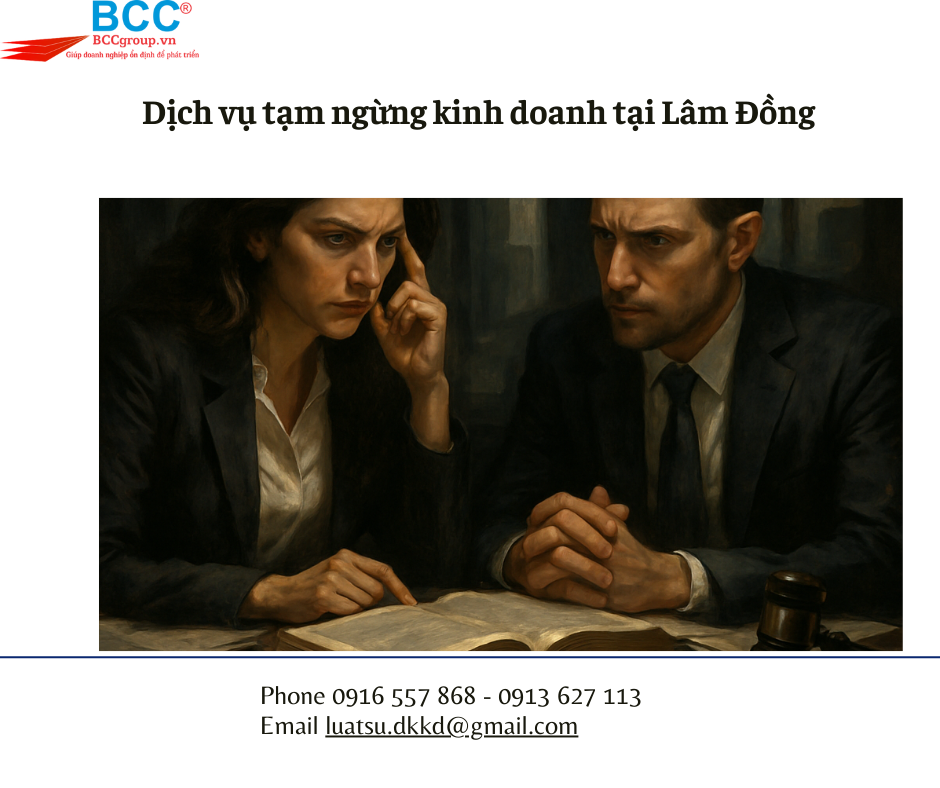 Dịch vụ tạm ngừng kinh doanh tại Lâm Đồng