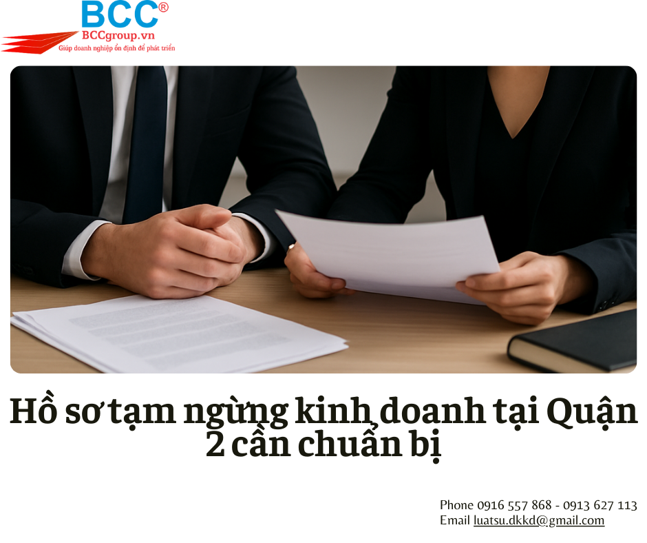 Dịch vụ tạm ngừng kinh doanh tại Quận 2