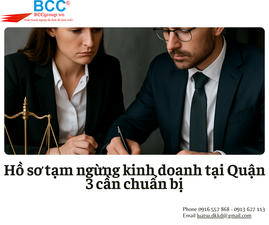 Dịch vụ tạm ngừng kinh doanh tại Quận 3