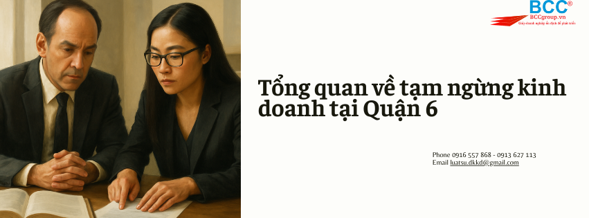 Dịch vụ tạm ngừng kinh doanh tại Quận 6