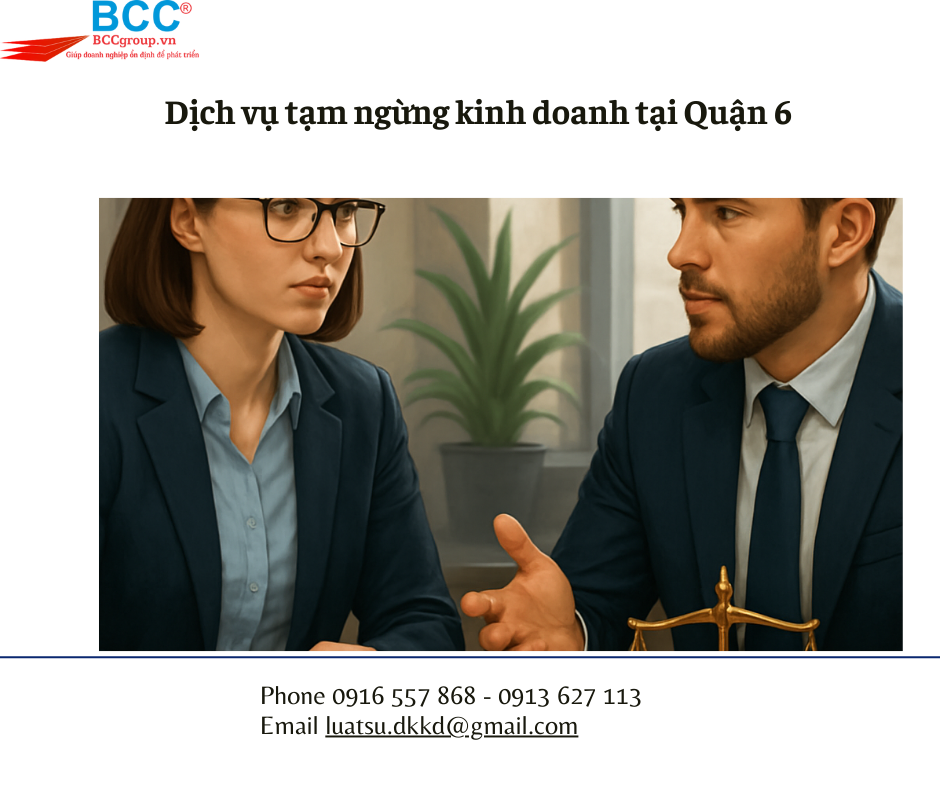 Dịch vụ tạm ngừng kinh doanh tại Quận 6