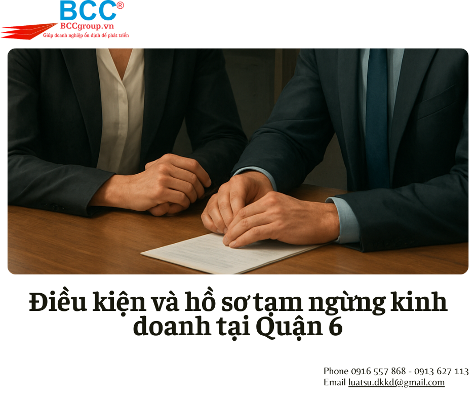 Dịch vụ tạm ngừng kinh doanh tại Quận 6