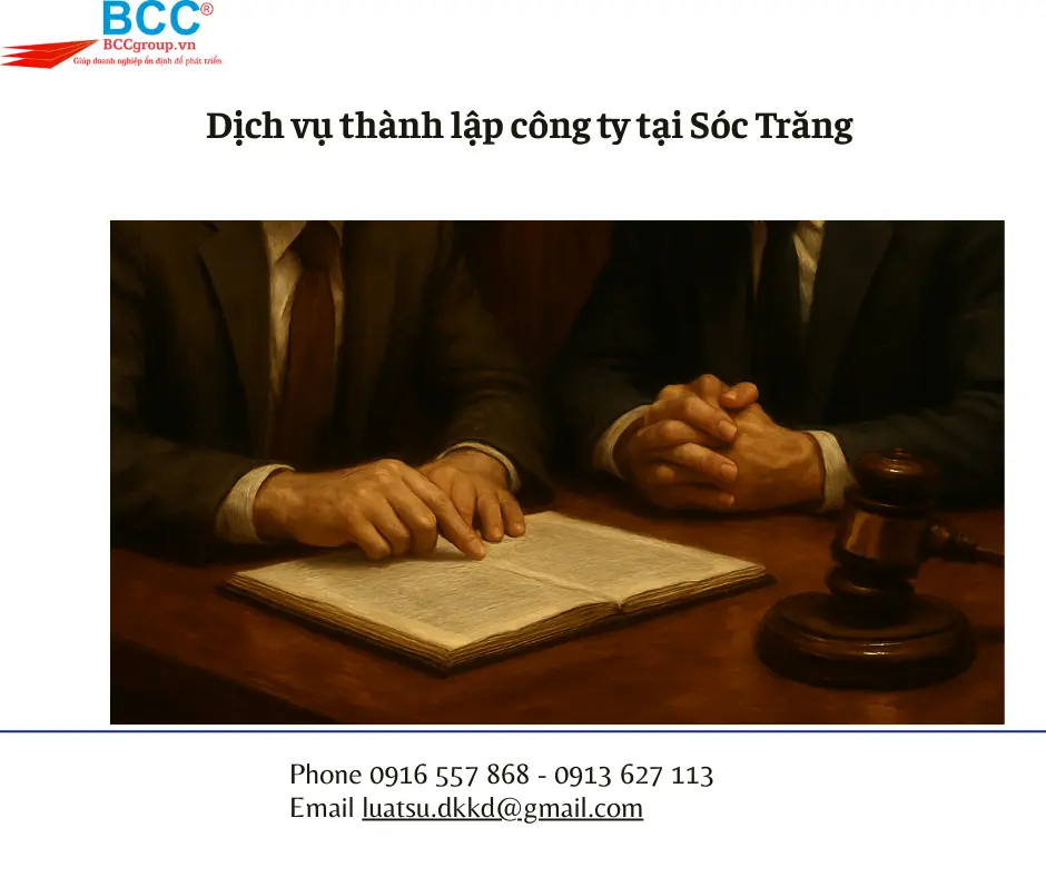 Dịch vụ thành lập công ty tại Sóc Trăng 