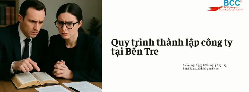 Dịch vụ thành lập công ty tại Bến Tre