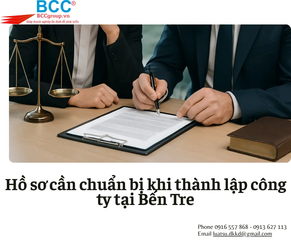 Dịch vụ thành lập công ty tại Bến Tre