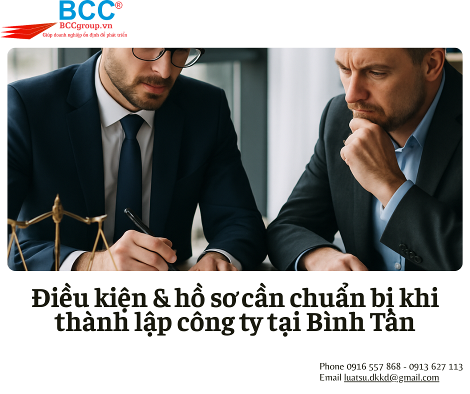 Dịch vụ thành lập công ty tại Bình Tân