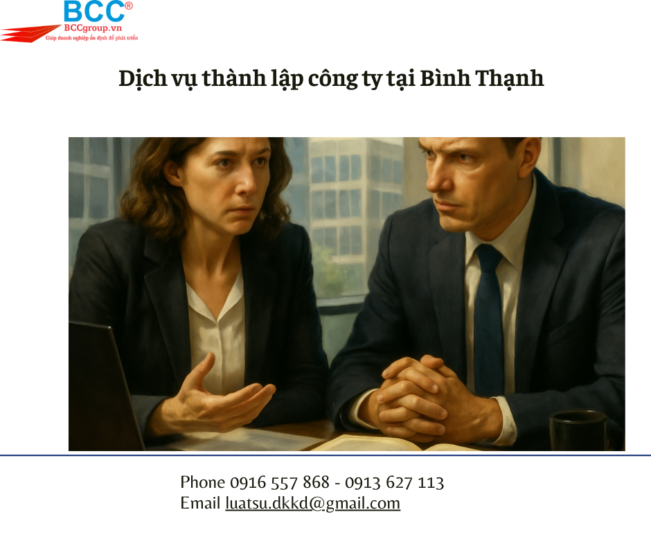 Dịch vụ thành lập công ty tại Bình Thạnh