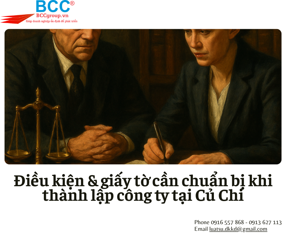 Dịch vụ thành lập công ty tại Củ Chi