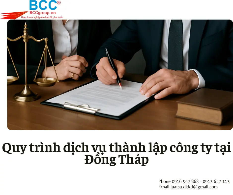 Dịch vụ thành lập công ty tại Đồng Tháp